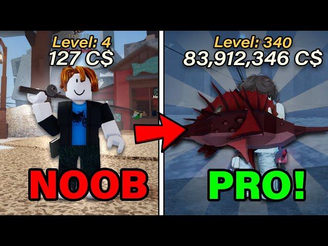 How we went from NOOB to pro in roblox FISCH... (Episode 2)