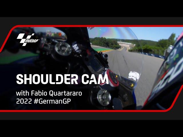 Fabio Quartararo's Shoulder Cam | 2022 #GermanGP