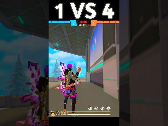 1vs4 destroyed in seconds  #shorts #short #shortvideo #trending #prasunffk #viral #1vs4