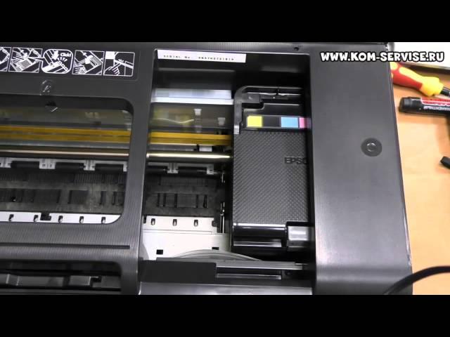 Что делать, если не печатает принтер  Epson P50, T50.  Делаем  восстановление.