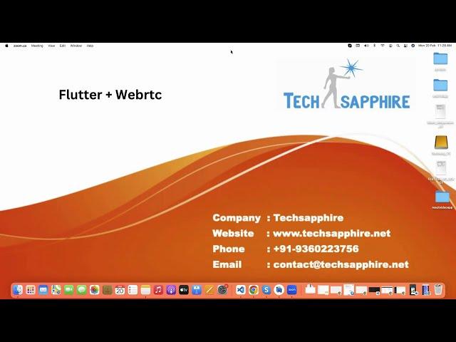 Creating video streaming app using flutter and webrtc