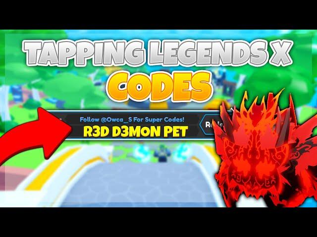 ALL *NEW* TAPPING LEGENDS X CODES *FREE PET* Roblox Tapping Legends X Codes 2022!