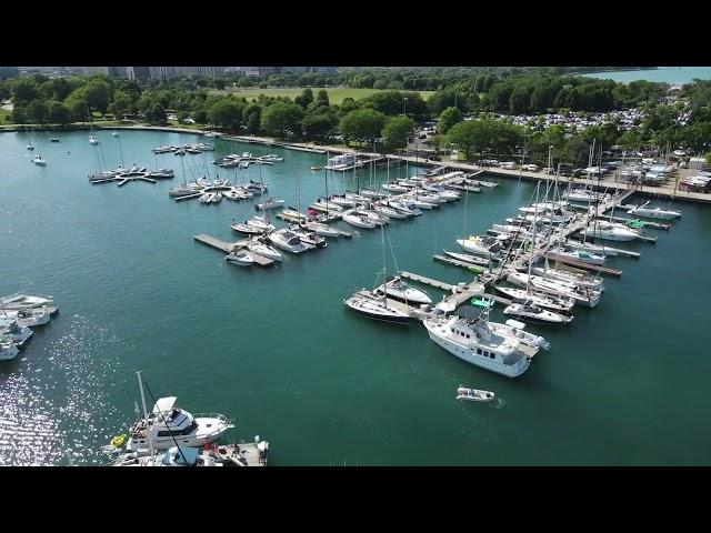 Montrose Harbor, Chicago - 4K Drone Video