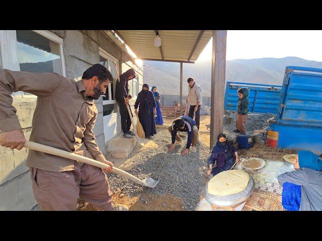 ‍‍Amir and Family Continue Building Milad's House: Beautifying the Courtyard and Porch