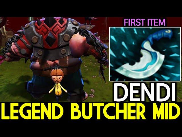 DENDI [Pudge] Legend Butcher Mid First Item Blink Dagger Dota 2