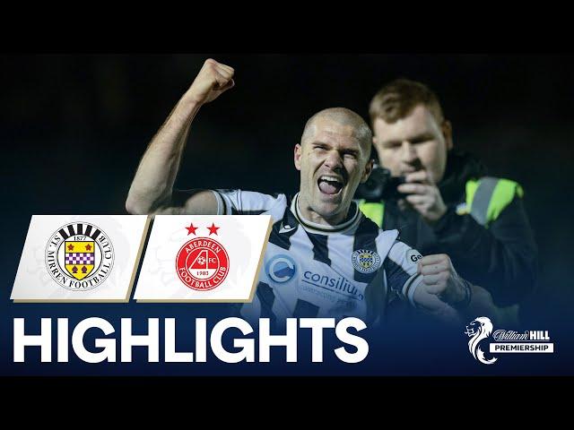 St Mirren 2-1 Aberdeen | Late Strike Ends Aberdeen's Undefeated Run | William Hill Premiership