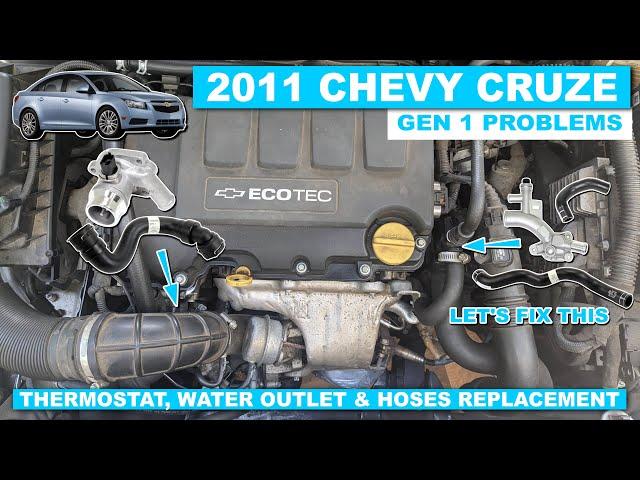 2011 Chevy Cruze - Thermostat, Water Outlet & Hoses Replacement