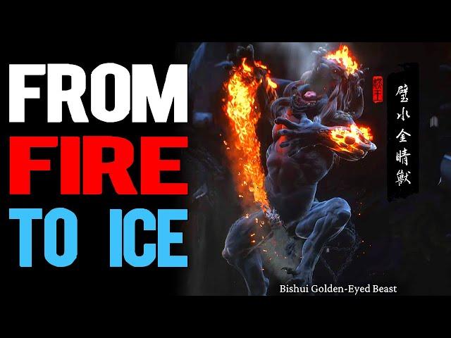 Bishui Golden-Eyed Beast — How to Change the Boss from Fire to Ice (Black Myth Wukong)