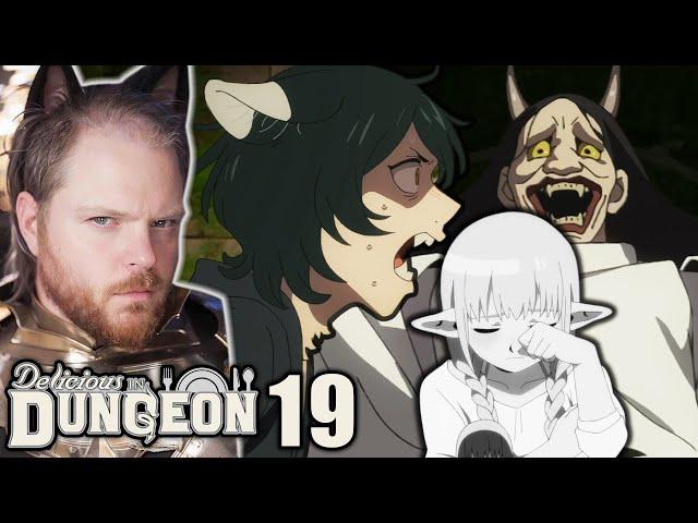 CAT GIRL CURSES AND NIGHTMARES | Delicious in Dungeon Reaction Episode 19 [ENG DUB]