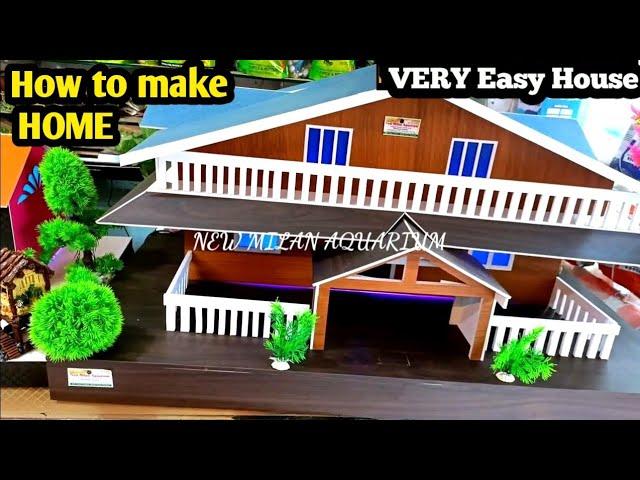 Cardboard House Very Simple | How toMake a House Out of Cardboard | DIYCardboard House Model #craft