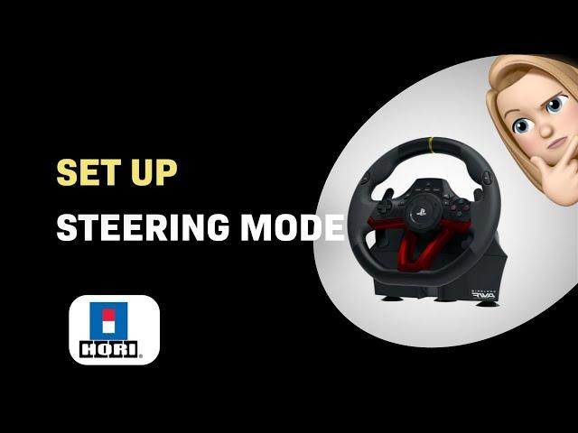 How to Setup PS4 Steering Mode on Hori Racing Wheel APEX