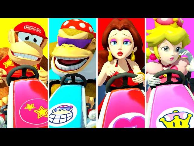 Mario Kart 8 Deluxe Wave 6 DLC - All Characters Lose Animations (Karts)