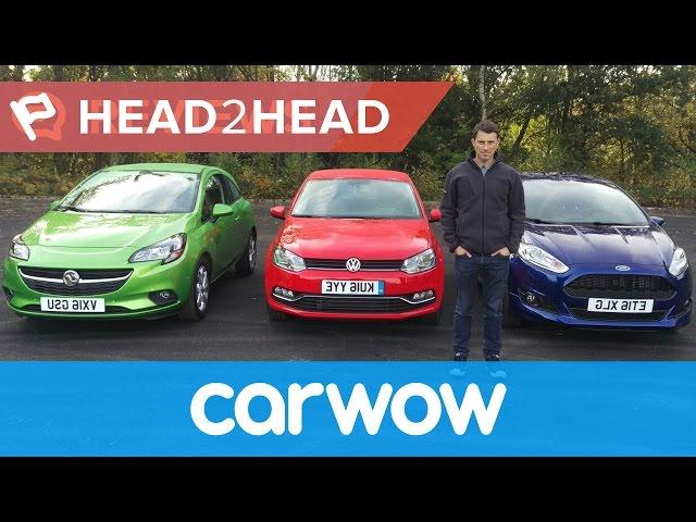 Ford Fiesta vs Volkswagen Polo vs Vauxhall Corsa 2016 review | Head2head