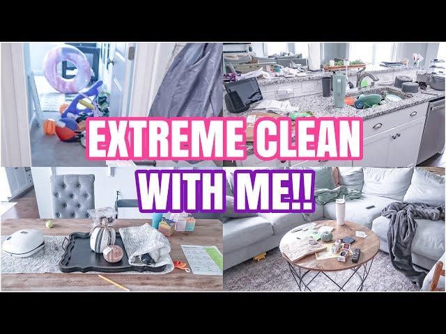 EXTREME CLEAN WITH ME 2024 | MESSY HOUSE CLEANING | SPEED CLEANING MOTIVATION