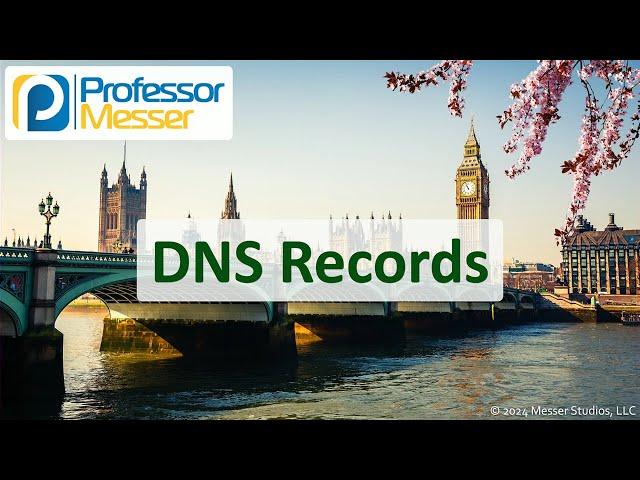 DNS Records - CompTIA Network+ N10-009 - 3.4