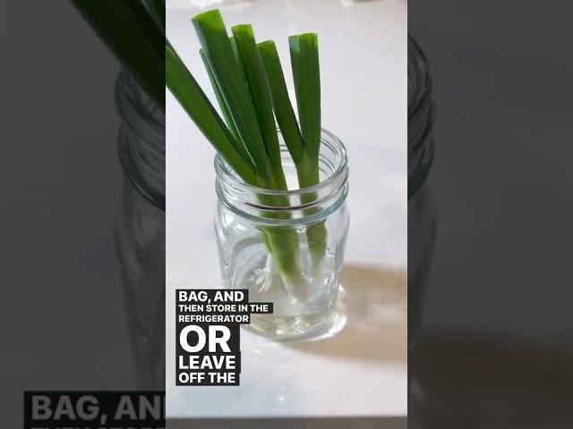 How to Store Green Onions #shorts
