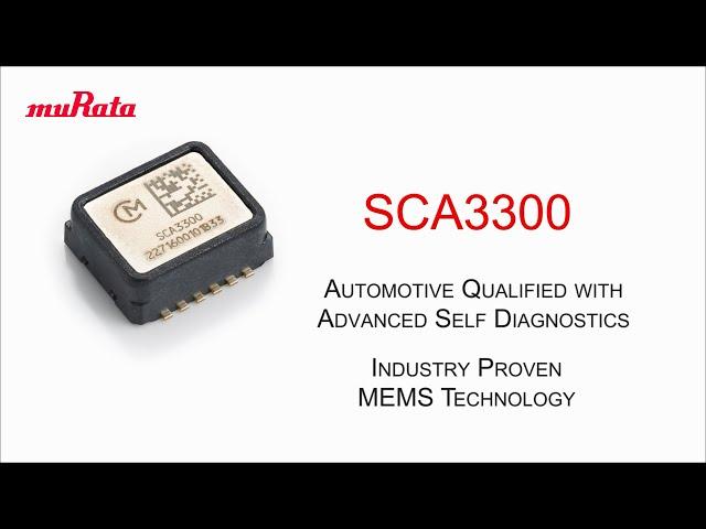 SCA3300 Accelerometers Automotive qualified with advanced self diagnostics