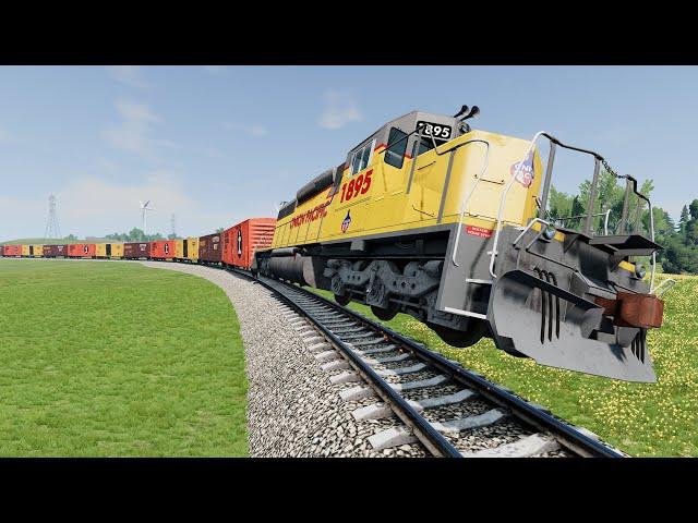 Realistic Train Crashes #27 - Beamng.Drive