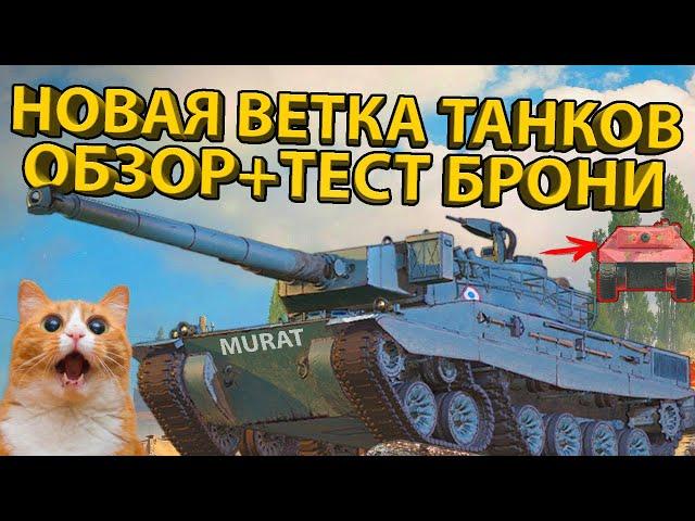 ОБЗОР ВЕТКИ PROJET MURAT! ТЕСТ БРОНИ И ХАРАКТЕРИСТИК! PROJET LOUIS, ERAC 105 PROTO, AMX 13 M24!