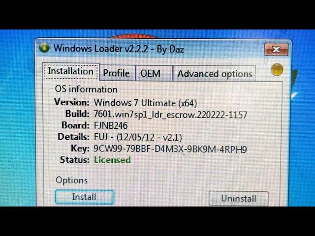 วิธี activate windows 7 (windows loader)