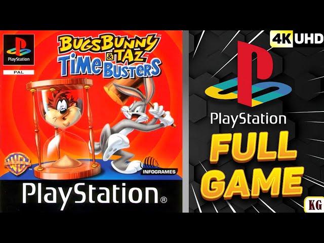 Bugs Bunny & Taz: Time Busters | PS1 | 4K60ᶠᵖˢ UHD | 100% Longplay Walkthrough  Full Movie Game