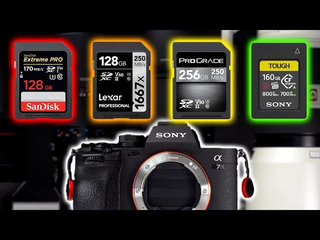 BEST MEMORY CARD for the SONY A7IV - HOW TO CHOOSE