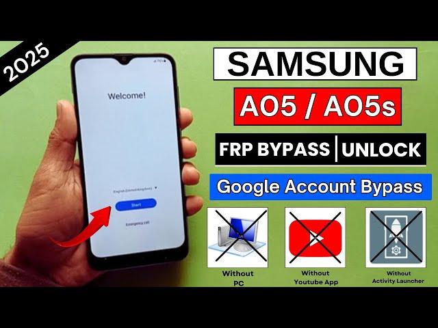 Samsung A05/A05s Frp Bypass Without Pc - 2025 Google Account Unlock Android 13/14