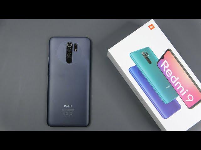 Xiaomi Redmi 9 Carbon Grey unboxing, camera, antutu, game test