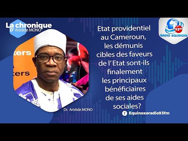 CHRONIQUE ARISTIDE MONO DU VENDREDI 1er NOVEMBRE 2024 - ÉQUINOXE TV