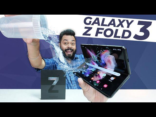 Samsung Galaxy Z Fold 3 5G Unboxing & First Impressions  7.6” & 6.2” Screen, 120Hz, SD 888 & More