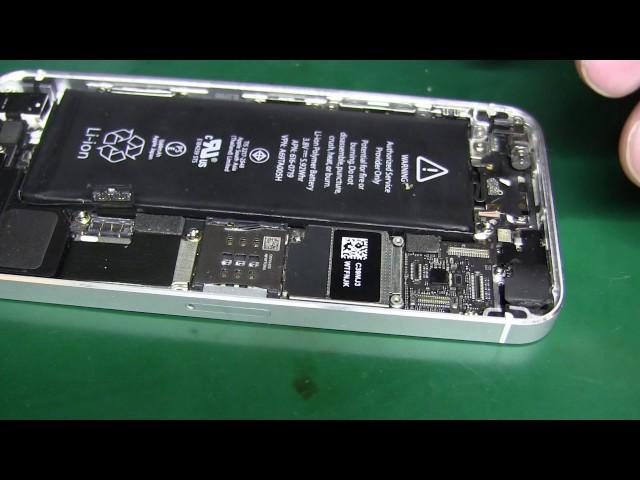 iPhone 5s  замена коннектора сенсора