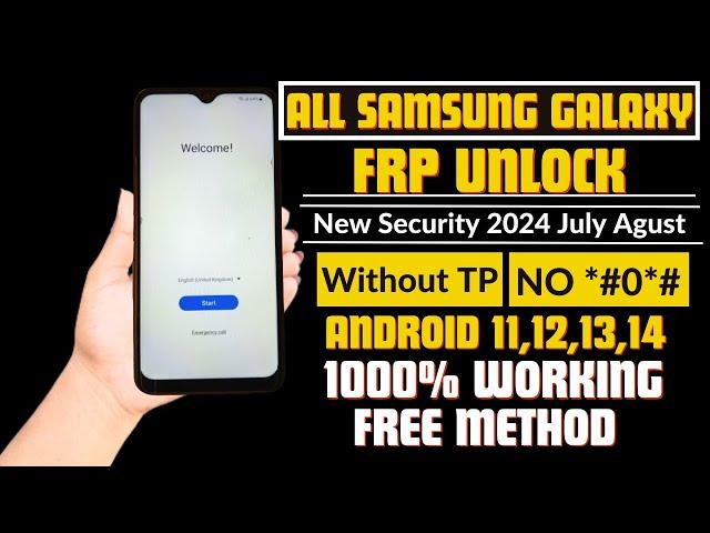 Samsung Frp Bypass 2024|Android 13/14 New Security 2024 July,August|100% Working Solution