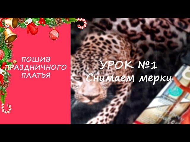 ПОШИВ ПРАЗДНИЧНОГО ПЛАТЬЯ. УРОК №1 СНИМАЕМ МЕРКИ