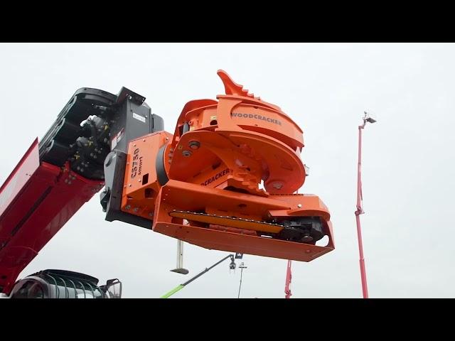 Manitou MRT 3060 Vision+ with Tree Saw Attachment at ArboEXPO '24