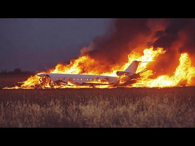 1 MINUTE AGO! 6 Russian Cargo Jets with Iranian Missiles CRASHED while Landing at AirBase in Ukraine