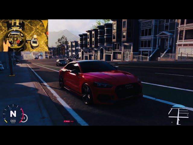 The Crew 2 - AUDI RS5 - PS5 | Logitech G29+TH8A manual+clutch gameplay! [4K]