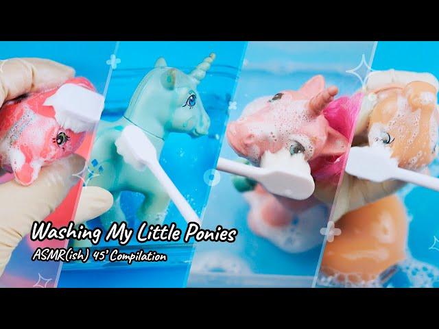45 Minutes of Washing Ponies ASMR-Like Compilation Vintage My Little Pony (MLP G1 Only Relax)