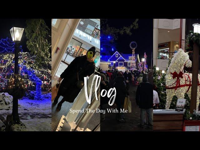 SPEND THE DAY WITH ME VLOG |  mall run | Christmas gifts | peddlers village | broke out with a rash