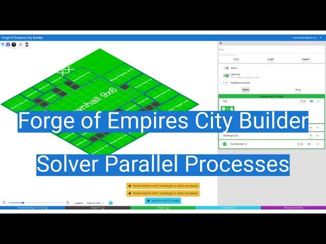 Forge Of Empires City Builder Tutorial - Solver Parallel Processes