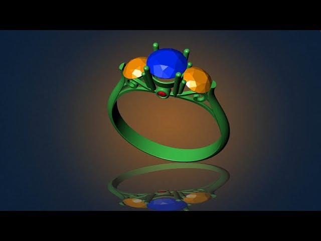 How to create 3D gemvision jewelry || Design Channel