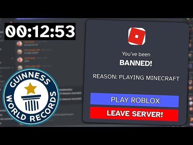 I Got Banned From Popular Discord Servers SPEEDRUN - (World Record)