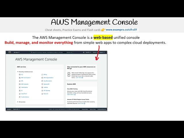 CLF-C01 — AWS Management Console