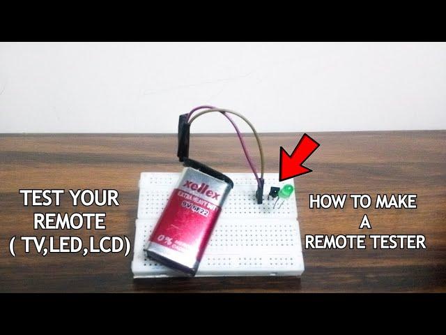 How to make a remote checking device || ( TV,LED,LCD ) || remote testing device