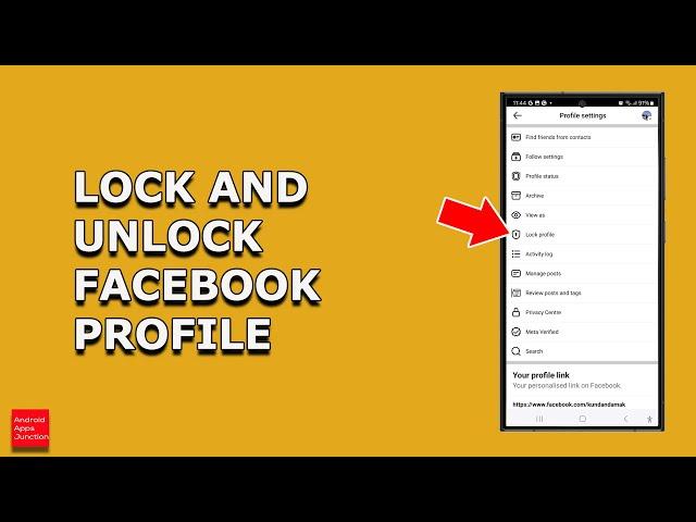 How to lock and unlock Facebook profile using Android device | Why you can't lock Facebook profile