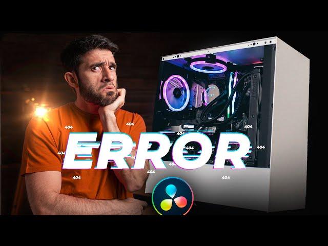 el mayor ERROR al CONSTRUIR un PC para VÍDEO [Davinci]