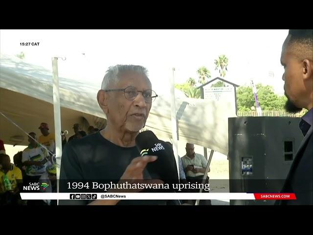 Former Bophuthatswana employees commemorate 1994 Bophuthatswana uprising