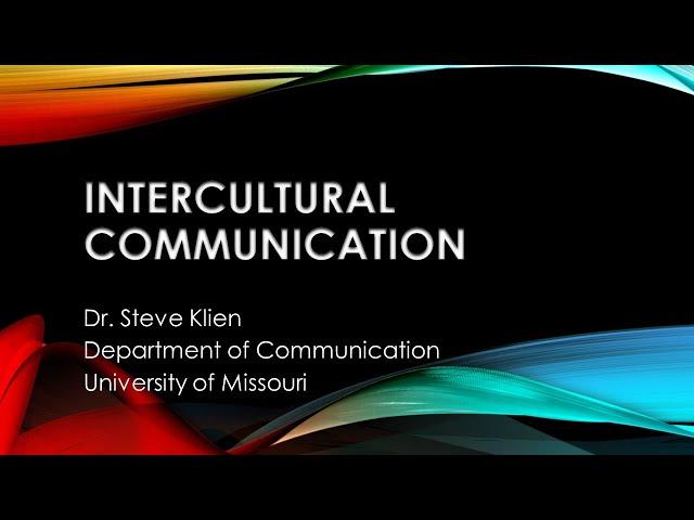 Intercultural Communication