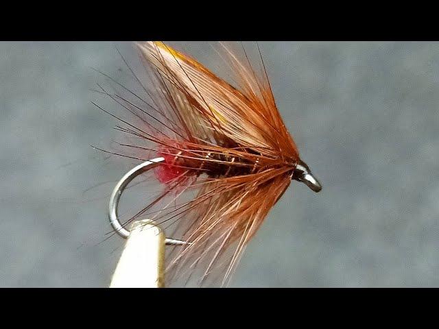 Irish style winged wet fly the green peter by John moore