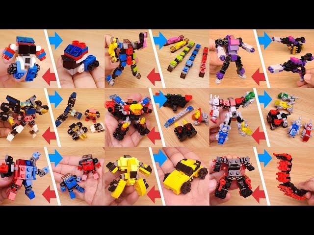 [2023 version] 117+ minutes! 38 LEGO brick transformers MOC 3d animations! #lego #moc