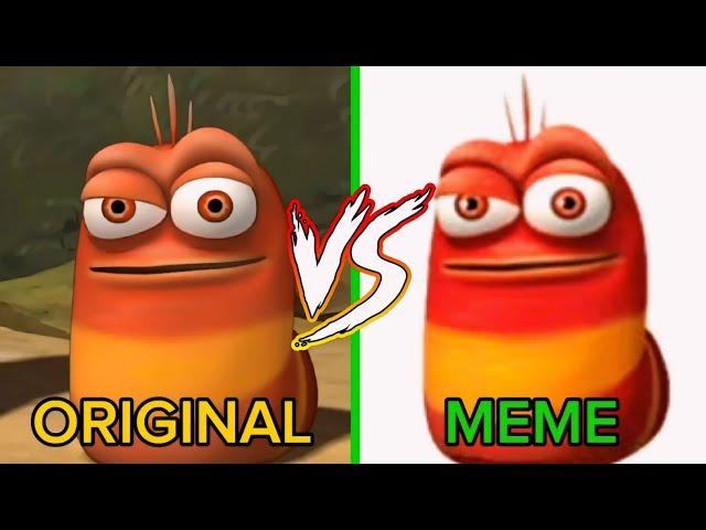 Red Larva Oi Oi Oi Original VS Meme